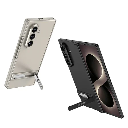 Teleplus Samsung Galaxy Fold 8 Ultra Kılıf Standlı Kıpta Sert Kapak