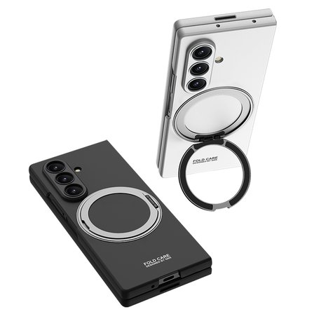 Teleplus Samsung Galaxy Fold 8 Ultra Kılıf Kıpta Msafe Şarj Özellikli Yüzüklü Sert Kapak