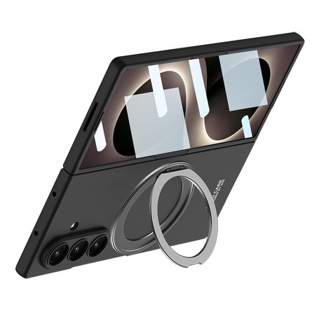 Teleplus Samsung Galaxy Fold 8 Ultra Kılıf Kıpta Msafe Şarj Özellikli Yüzüklü Sert Kapak