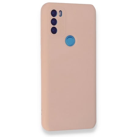 General Mobile Gm 21 Plus Kılıf Nano İçi Kadife Silikon - Pudra
