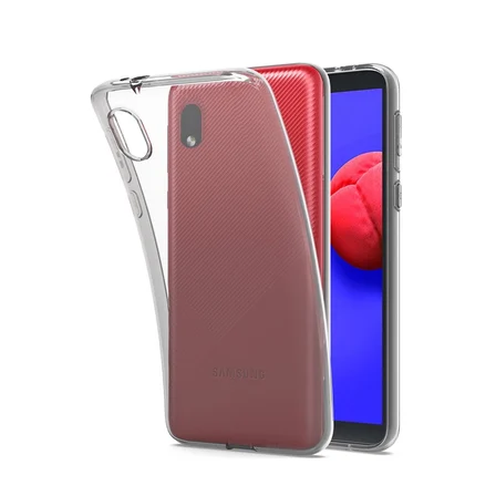 Samsung Galaxy A Core Kılıf Lüx Şeffaf Silikon