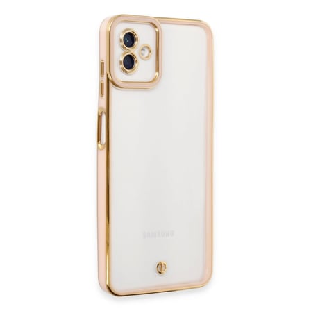 Samsung Galaxy A Kılıf Liva Lens Silikon - Rose