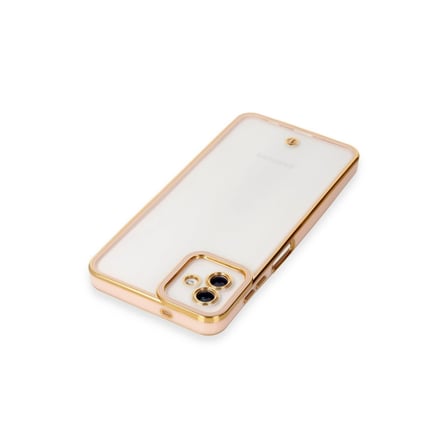 Samsung Galaxy A Kılıf Liva Lens Silikon - Rose