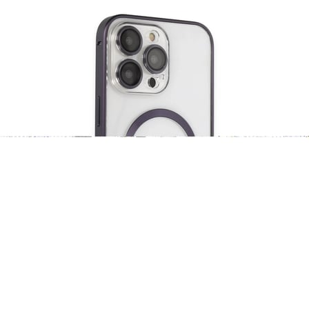 Joko Apple İphone 14 Pro Kılıf Metal Bumper Magneticsafe Kapak - Derin Mor