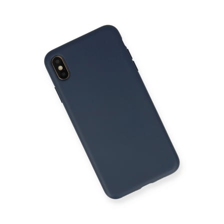 Apple İphone Xs Max Kılıf Nano İçi Kadife Silikon - Lacivert