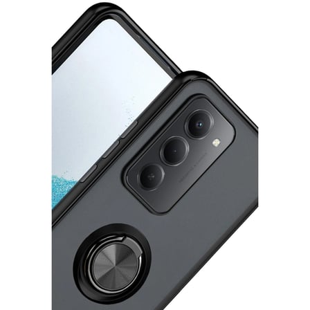 Xiaomi Redmi  g Montreal Yüzüklü Silikon Kapak - Siyah