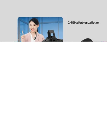 20 Metre Menzilli Kablosuz Yaka Mikrofonu Gürültü Engelleyici