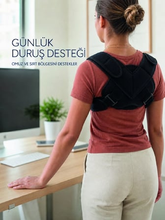 Klavikula Korsesi Ayarlanabilir Köprücük Kemiği Omuz ve Sırt Destek Bandajı