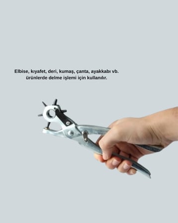 Deri Delme Pensesi 6 Uçlu Ayarlanabilir Kemer Delme Aleti Profesyonel Kullanım