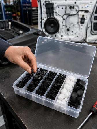 Otomotiv Plastik Klips Seti | Kaporta, Çamurluk, Davlumbaz ve İç Trim Klipsleri