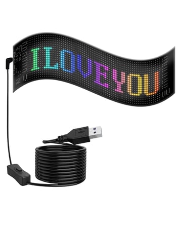 Dekoratif LED Yazı Paneli RGB Animasyonlu Uzaktan Kumandalı Ekran