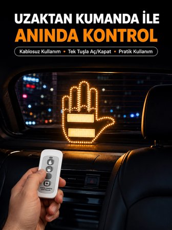Naylon Bantlı Kolay Montajlı Araç Jest Işığı