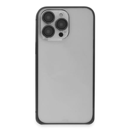 Joko Apple İphone 15 Pro Max Metal Bumper Mat Kapak - Siyah