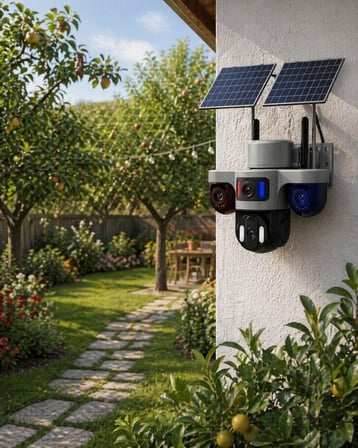 Güneş Enerjili Ev Bahçe Kamerası G SIM Kartlı Akıllı Güvenlik Kamerası  Yıl Garantili