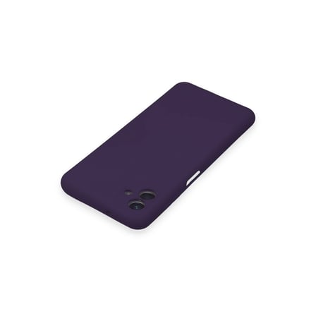 Samsung Galaxy A04 Kılıf Nano İçi Kadife Silikon - Mor