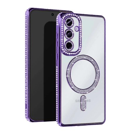 Samsung Galaxy A17 5g Joke Simli Magneticsafe Kılıf - Derin Mor