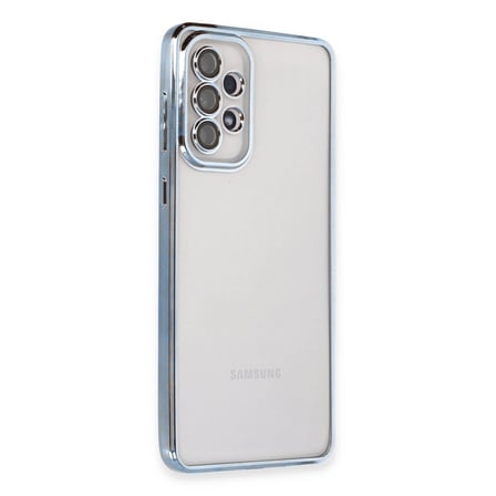 Samsung Galaxy A53 5g Kılıf Razer Lensli Silikon - Açık Mavi
