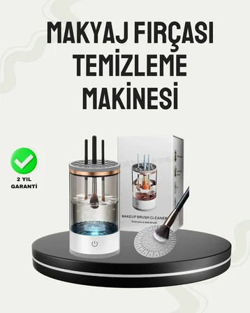 USB Şarjlı Kompakt Makyaj Fırçası Temizleme Makinesi