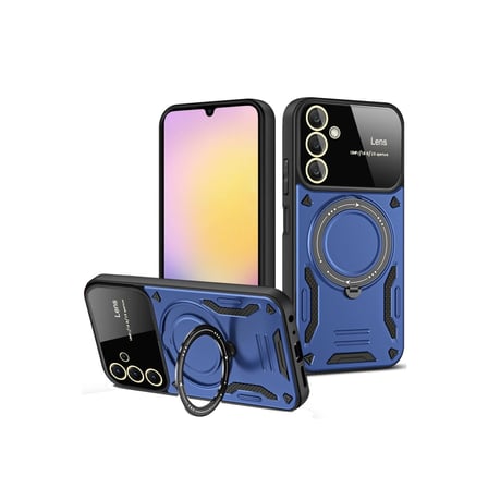 Samsung Galaxy A15 4g Kılıf Joy Lens Standlı Kapak - Lacivert
