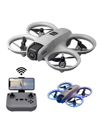 Çift Bataryalı Kameralı Mini Drone Işıklı Akıllı Uçuş Sistemi