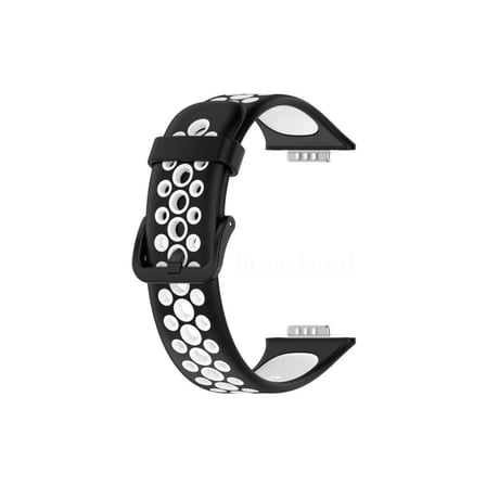 Huawei Watch Fit  Spor Delikli Kordon (saat Değildir) - Siyah-beyaz