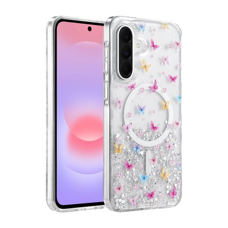 Onegif Samsung Galaxy A56 Misk Simli Magsafe Kapak - Desen 4