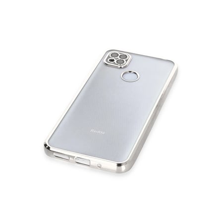 Xiaomi Redmi 9c Kılıf Razer Lensli Silikon - Gümüş