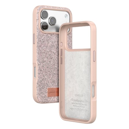 Onegif Apple İphone  Pro Max Bright Simli Kapak - Pembe