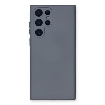 Samsung Galaxy S Ultra Kılıf Nano İçi Kadife Silikon - Gri