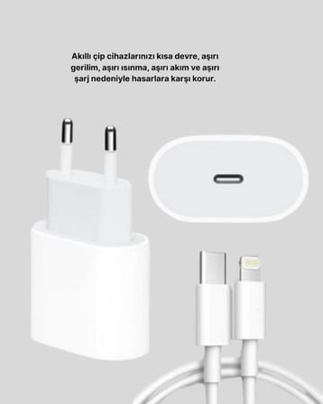 Yeni Nesil 20W USB-C Hızlı Şarj Cihazı iOS Tam Uyumlu