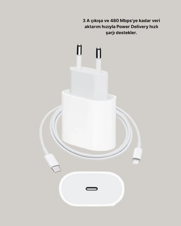 Yeni Nesil 20W USB-C Hızlı Şarj Cihazı iOS Tam Uyumlu