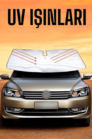 Oto Güneşlik Tüm Araç Tiplerine Uygun Isı Önleyici