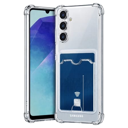 Samsung Galaxy A27 Kılıf Kart Şeffaf Silikon - Şeffaf