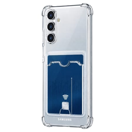 Samsung Galaxy A27 Kılıf Kart Şeffaf Silikon - Şeffaf