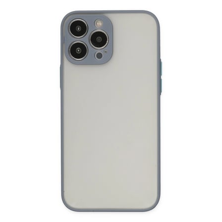 Apple İphone  Pro Max Kılıf Montreal Silikon Kapak - Gri