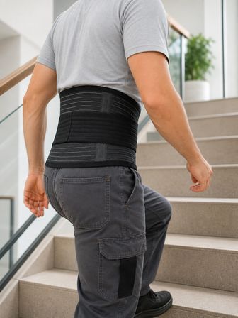 Bel Destek Korsesi Çift Sıkma Bantlı Ayarlanabilir Elastik Bel Kemeri