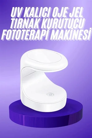 Seyehat Tipi Mini Oje Kurutucu Ultraviole Mor Işık Protez Tırnak Kurutucu