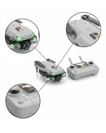 HD Kameralı Drone Ekranlı Kumanda Güvenli ve Dengeli Uçuş