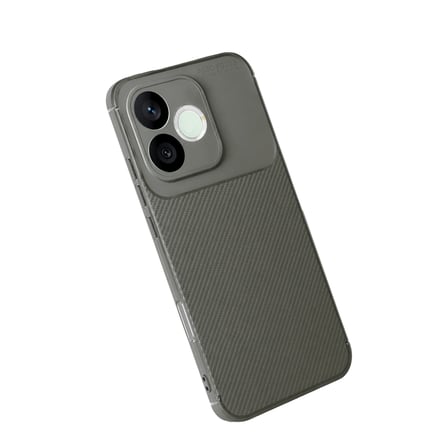 Huawei Honor 600 Lite Auto Focus Karbon Kapak - Gri