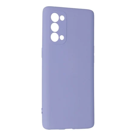 Oppo Reno 5 Pro Kılıf Nano İçi Kadife Silikon - Lila