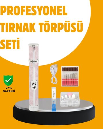 Ergonomik Saplı 20.000 RPM Hız Kontrollü Manikür Pedikür Makinesi
