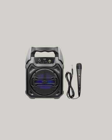 15W Güçlü Ses Çıkışlı Bluetooth Hoparlör FM Radyo ve Mikrofon Destekli