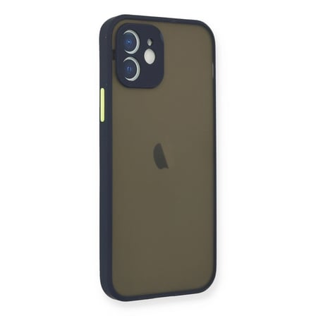 Apple İphone 12 Mini Kılıf Montreal Silikon Kapak - Lacivert