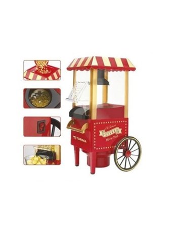 Yağsız Mısır Patlatma Makinesi Sıcak Hava Popcorn Makinesi Nostaljik Tasarım
