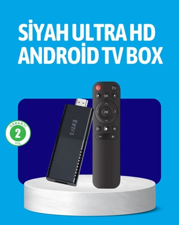 Android TV Stick 2GB RAM 16GB Depolama Kapasiteli