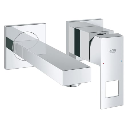 Grohe Eurocube İki Delikli Duvardan Lavabo Bataryası - 19895000
