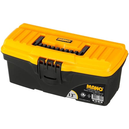 Mano Cs/13 Düz Kapaklı Klasik Takım Çantası, Polipropilen, Siyah/Sarı, 13 ’’