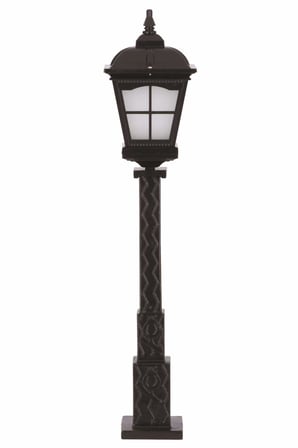AVONNI BSU-68045-BSY-M2-OP Siyah Elektrostatik Toz Boyalı Dış Mekan Aydınlatma, E27, Aluminyum, Cam, 23cm