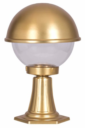 AVONNI BSU-68060-BSA-KOP Sarı Elektrostatik Toz Boyalı Dış Mekan Aydınlatma, E27, Aluminyum, Polikarbon Cam, 30cm