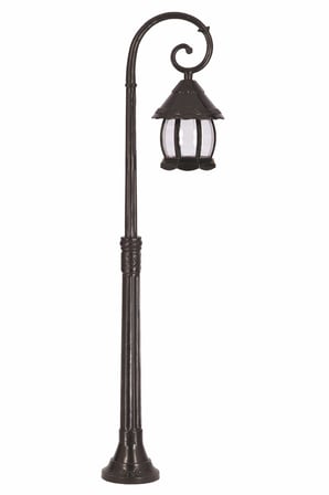 AVONNI BSU-68184-BSY-M1-B Siyah Elektrostatik Toz Boyalı Dış Mekan Aydınlatma, E27, Aluminyum, ABS, Polikarbon Cam, 30x20cm